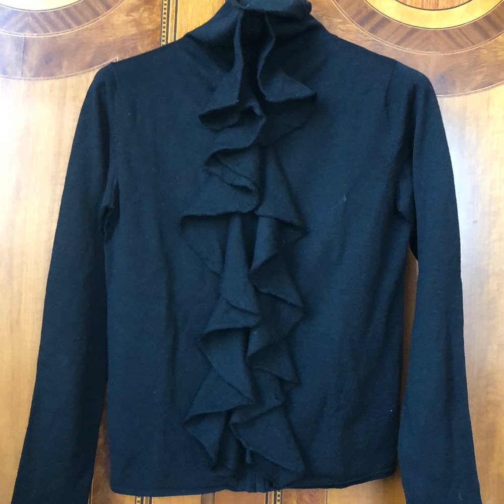 Black D&G (Front) Ruffle sweater
